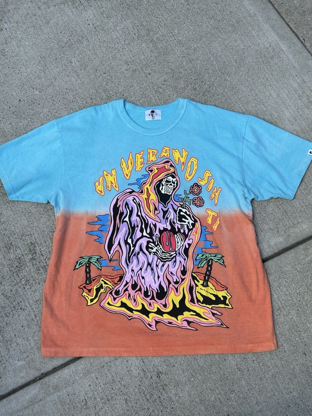 Warren Lotas x Bad Bunny Un Verano Sin Ti Ombre Shirt Size XL